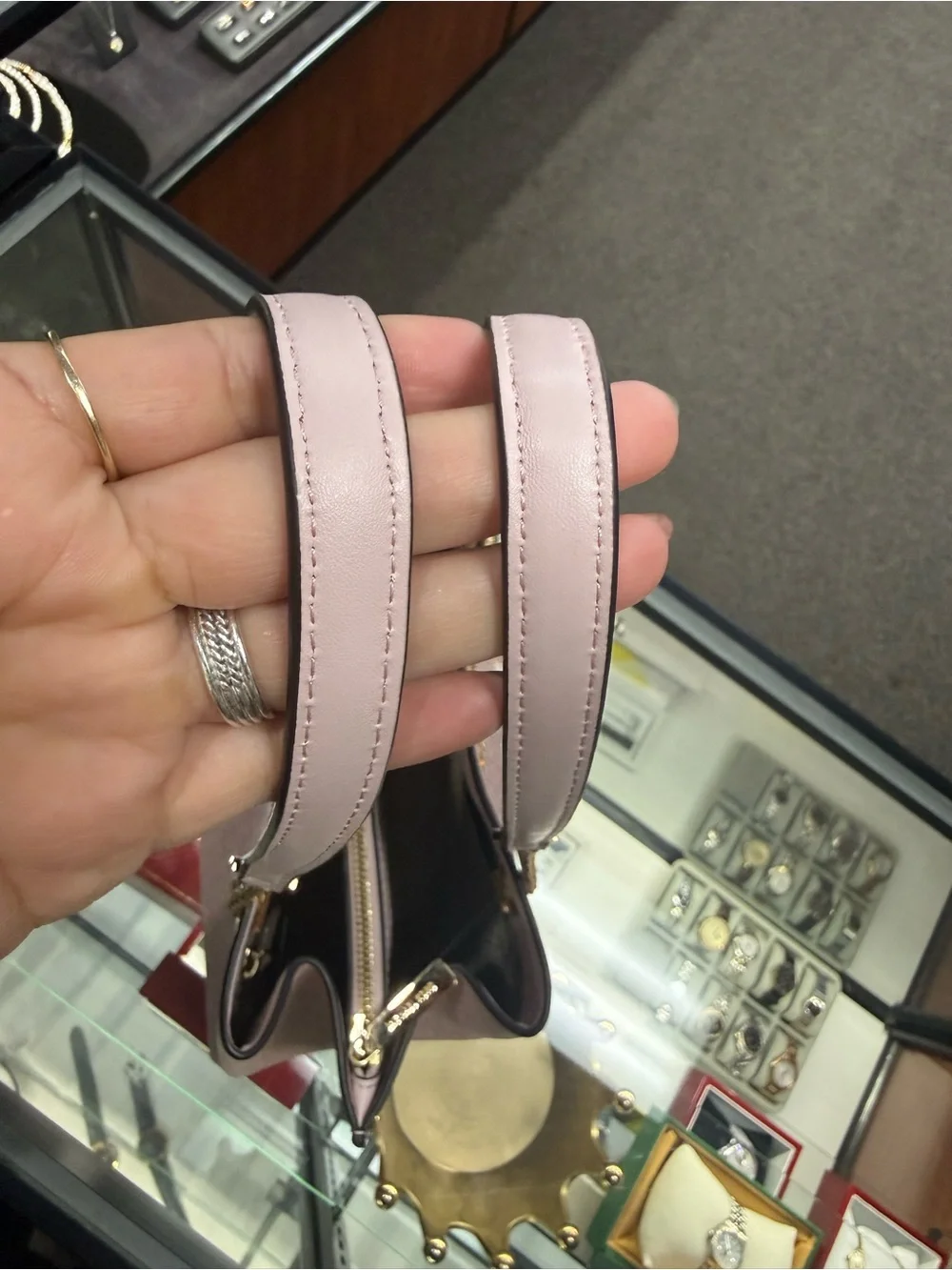 Michael Kors Blush Pink Saffiano Chain-Handle Shoulder Tote